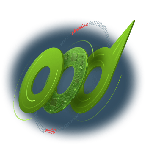 TeleallOne から Digima への進化を表すビジュアル